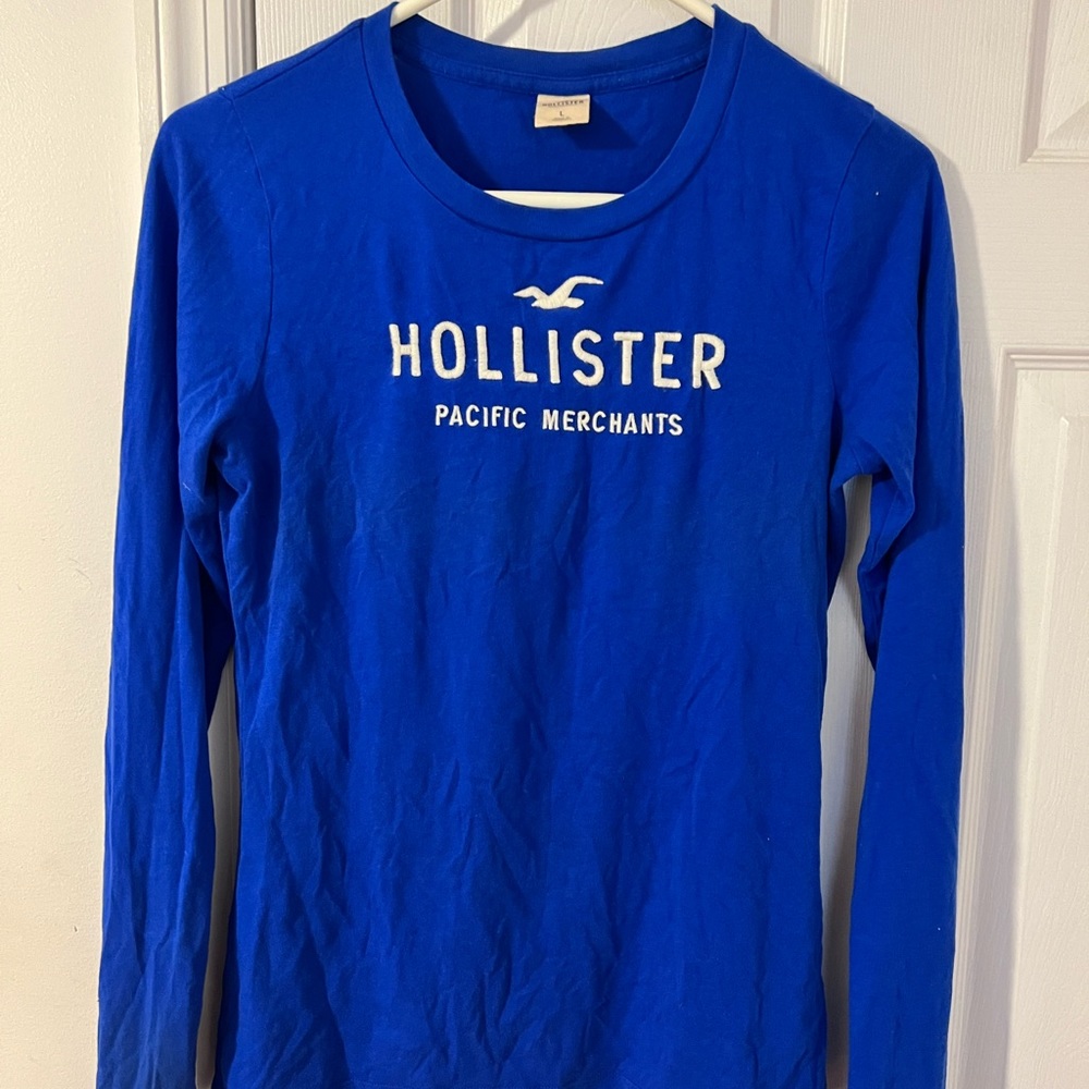 Hollister Navy Long Sleeve Top